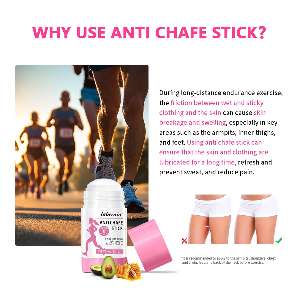 Anti-Chafe Stick | Sweat-Proof Skin Protection for Runners