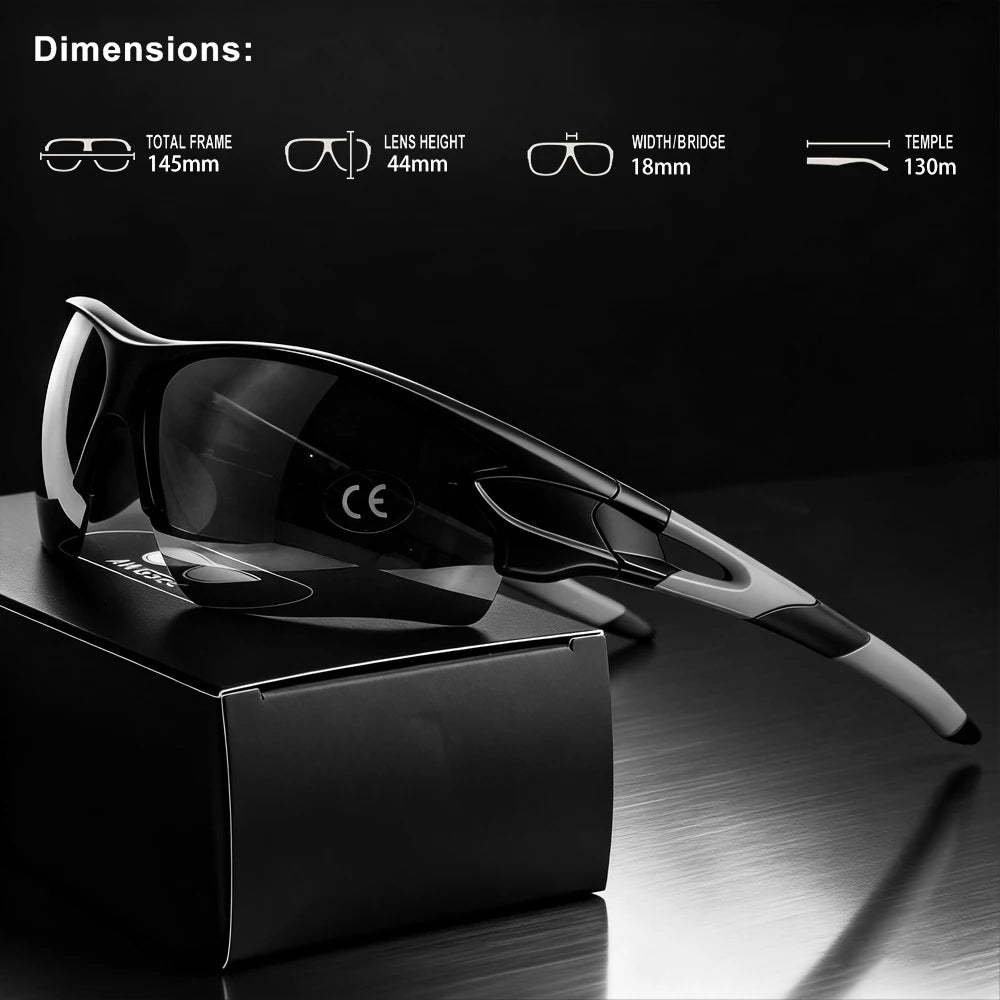 Wraparound Polarized Sports Sunglasses | UV400 Protection